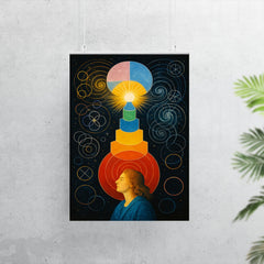 Hilma af Klint temple diagrams in visionary trance poster 7