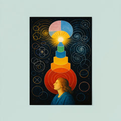 Hilma af Klint temple diagrams in visionary trance poster 8
