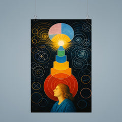 Hilma af Klint temple diagrams in visionary trance poster 9