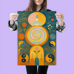 Hilma af Klint temple paintings and symbols poster 3