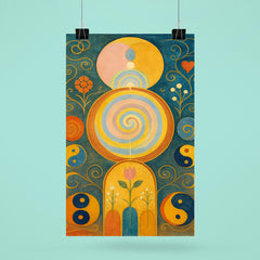 Hilma af Klint temple paintings and symbols poster 6