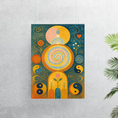 Hilma af Klint temple paintings and symbols poster 7