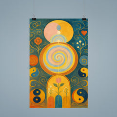 Hilma af Klint temple paintings and symbols poster 9