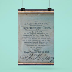 Hinge Patented October 14, 1856 and April 21, 1857 poster 6