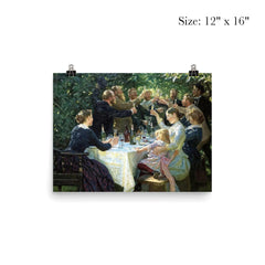 Hip, Hip, Hurrah! Artists Festival at Skagen by P.S. Krøyer, 1888 poster 3