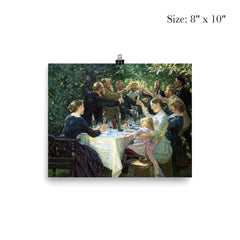 Hip, Hip, Hurrah! Artists Festival at Skagen by P.S. Krøyer, 1888 poster 4