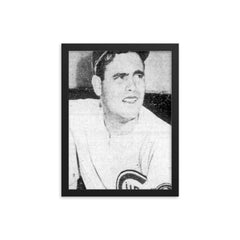 Hiram Bithorn framed print on a plain backdrop in size 12"x16".