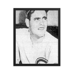 Hiram Bithorn framed print on a plain backdrop in size 16"x20".