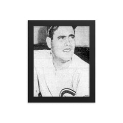 Hiram Bithorn framed print on a plain backdrop in size 8"x10".