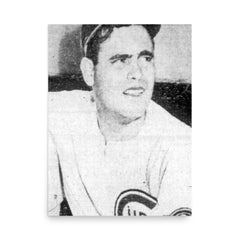 Hiram Bithorn poster on a plain backdrop in size 18"x24".