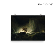 HMS 'Erebus' Passing Through the Chain of Bergs by Richard Brydges Beechey, 1842 poster 3