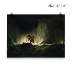 HMS 'Erebus' Passing Through the Chain of Bergs by Richard Brydges Beechey, 1842 poster 5