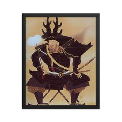 Honda Tadakatsu framed print on a plain backdrop in size 16"x20".