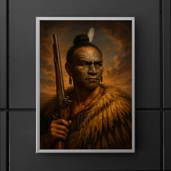 Hongi Hika with moko and musket poster 5