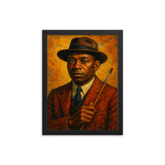 Horace Pippin framed print on a plain backdrop in size 12"x16".