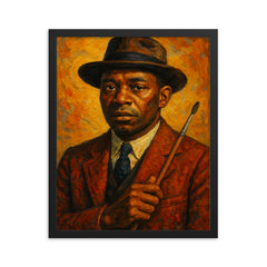 Horace Pippin framed print on a plain backdrop in size 16"x20".