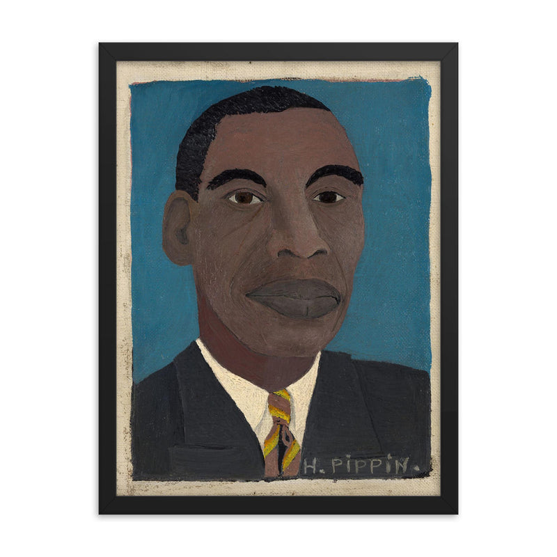 Horace Pippin framed print on a plain backdrop in size 18