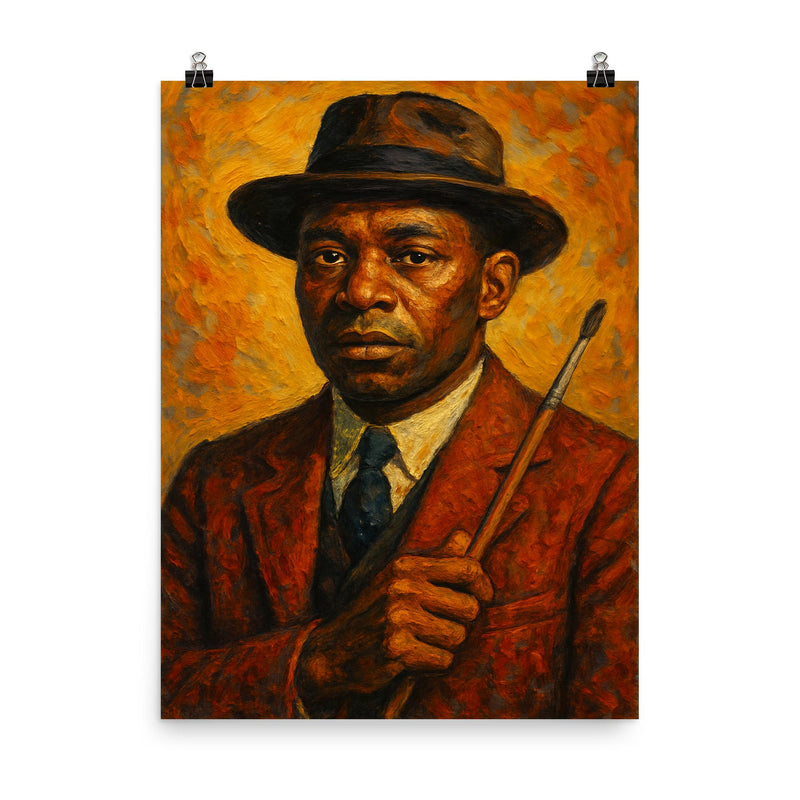 Horace Pippin poster on a plain backdrop in size 8