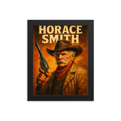 Horace Smith framed print on a plain backdrop in size 8"x10".