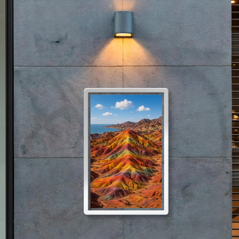 Hormuz Island Rainbow Hills Iran poster 2