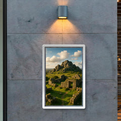 Hound Tor Tors and Ruins Dartmoor England poster 2