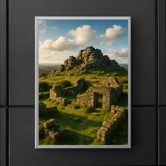 Hound Tor Tors and Ruins Dartmoor England poster 5