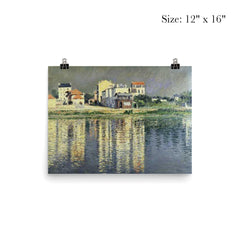 Houses Mirrored in the Seine at Argenteuil by Gustave Caillebotte, 1889 poster 3