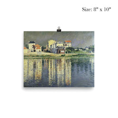 Houses Mirrored in the Seine at Argenteuil by Gustave Caillebotte, 1889 poster 4