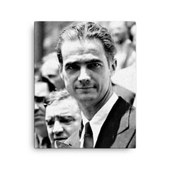 Howard Hughes canvas print on a plain backdrop in size 16"x20".