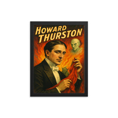 Howard Thurston framed print on a plain backdrop in size 12"x16".