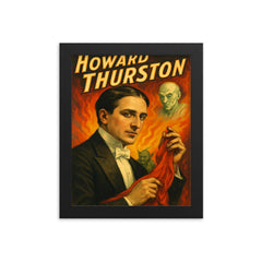 Howard Thurston framed print on a plain backdrop in size 8"x10".