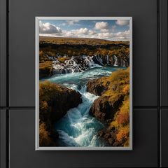 Hraunfossar and Barnafoss Iceland poster 5