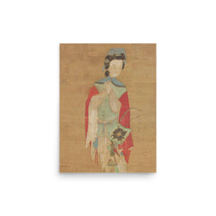 Hua Mulan poster on a plain backdrop in size 12"x16".