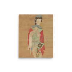 Hua Mulan poster on a plain backdrop in size 8"x10".