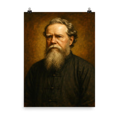 Hudson Taylor poster on a plain backdrop in size 8"x10".