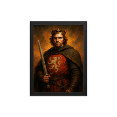 Hugh Despenser the Younger framed print on a plain backdrop in size 12"x16".
