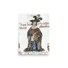 Hugh Despenser the Younger poster on a plain backdrop in size 12"x16".