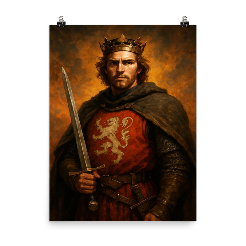 Hugh Despenser the Younger poster on a plain backdrop in size 8