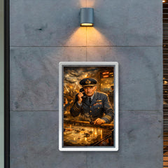 Hugh Dowding in RAF operations room poster 2
