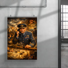 Hugh Dowding in RAF operations room poster 4