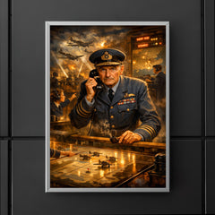 Hugh Dowding in RAF operations room poster 5