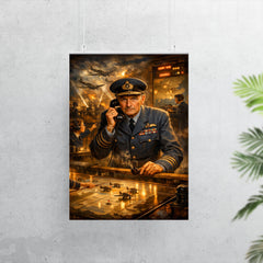 Hugh Dowding in RAF operations room poster 7