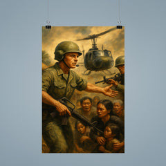 Hugh Thompson Jr intervening at My Lai poster 9