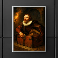 Hugo Grotius escaping in a book chest poster 5