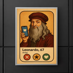 Humorous dating app profile of Leonardo da Vinci poster 5
