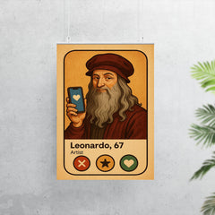 Humorous dating app profile of Leonardo da Vinci poster 7