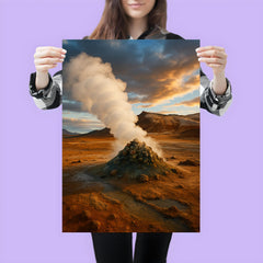 Hverir Namaskard Fumaroles Iceland poster 3