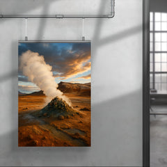 Hverir Namaskard Fumaroles Iceland poster 4