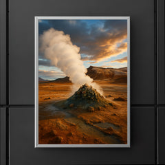 Hverir Namaskard Fumaroles Iceland poster 5