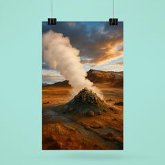 Hverir Namaskard Fumaroles Iceland poster 6